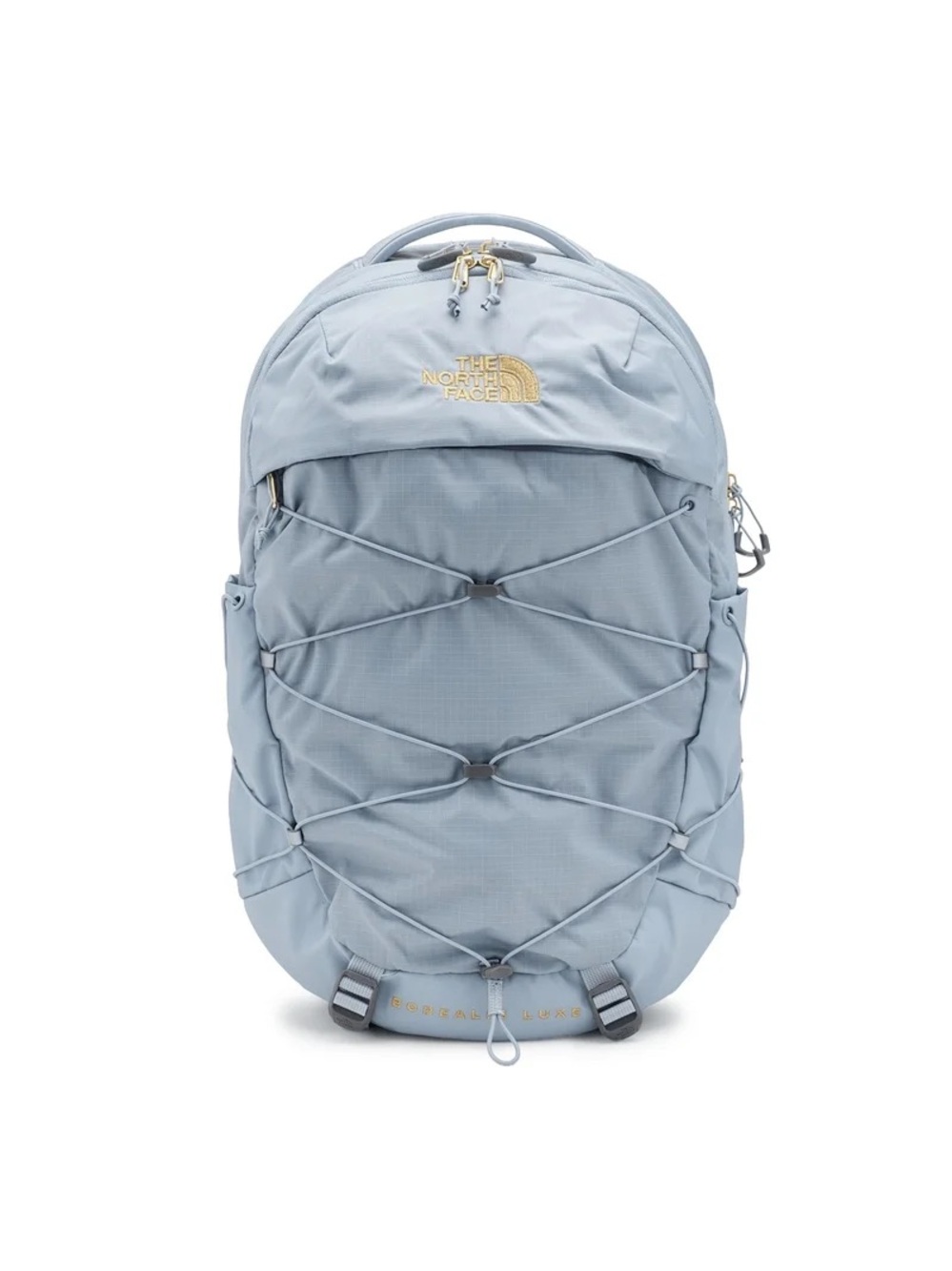 The North Face Light Blue Daypack with External Bungee
